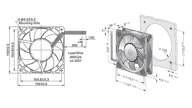 12038軸流風(fēng)機接線
